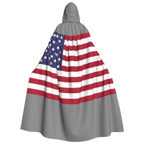 KLJnmbb Kapuzenumhang mit amerikanischer Flagge, Cosplay, Erwachsene, Halloween, Weihnachten, Karneval, Themenpartys, vielseitig einsetzbar KLJnmbb Kapuzenumhang mit amerikanischer Flagge, Cosplay, Erwachsene, Halloween, Weihnachten, Karneval, Themenpartys, vielseitig einsetzbar von KLJnmbb