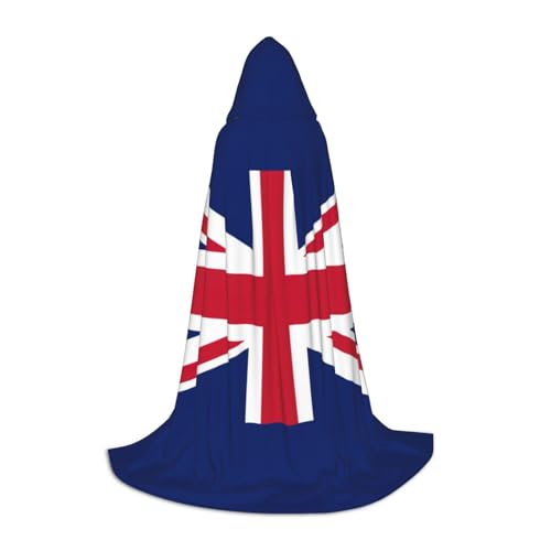 KLJnmbb Kapuzenumhang mit britischer Flagge, Erwachsene, Teenager, Kinder, verschiedene Zauberer-Umhang, RobeHalloween, Karneval, Cosplay KLJnmbb Kapuzenumhang mit britischer Flagge, Erwachsene, Teenager, Kinder, verschiedene Zauberer-Umhang, RobeHalloween, Karneval, Cosplay von KLJnmbb