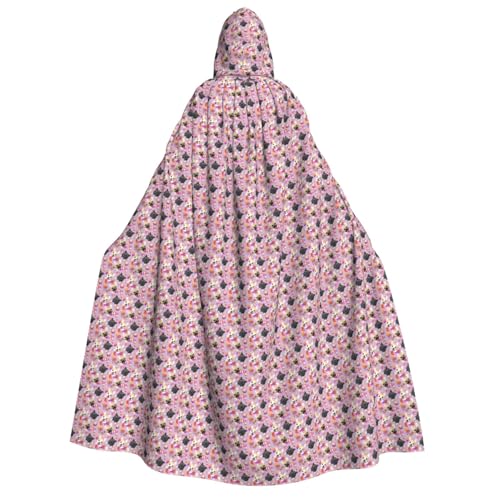 KLJnmbb Kapuzenumhang mit französischer kleiner Bulldogge, Cosplay, Erwachsene, Halloween, Weihnachten, Karneval, Themenpartys, vielseitig einsetzbar von KLJnmbb