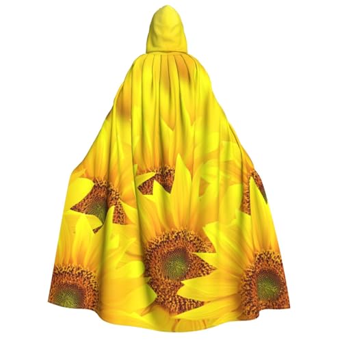 KLJnmbb Kapuzenumhang mit gelbem Sonnenblumen-Druck, Cosplay, Erwachsene, Halloween, Weihnachten, Karneval, Themenpartys, vielseitig einsetzbar KLJnmbb Kapuzenumhang mit gelbem Sonnenblumen-Druck, Cosplay, Erwachsene, Halloween, Weihnachten, Karneval, Themenpartys, vielseitig einsetzbar von KLJnmbb
