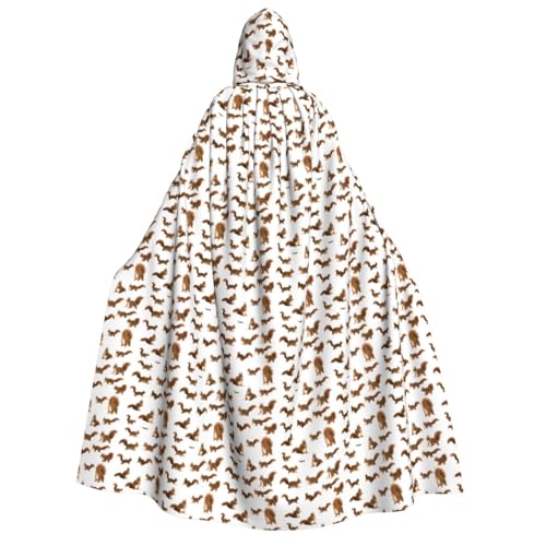 KLJnmbb Kapuzenumhang mit süßem Eichhörnchen-Druck, Cosplay, Erwachsene, Halloween, Weihnachten, Karneval, Motto-Partys, vielseitig einsetzbar von KLJnmbb