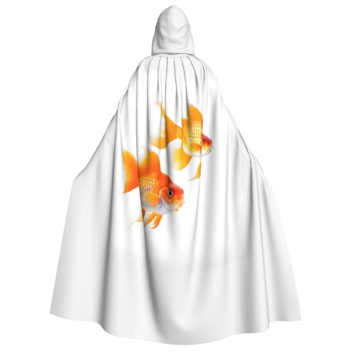 KLJnmbb Kapuzenumhang mit süßem Goldfisch-Druck, Cosplay, Erwachsene, Halloween, Weihnachten, Karneval, Themenpartys, vielseitig einsetzbar KLJnmbb Kapuzenumhang mit süßem Goldfisch-Druck, Cosplay, Erwachsene, Halloween, Weihnachten, Karneval, Themenpartys, vielseitig einsetzbar von KLJnmbb