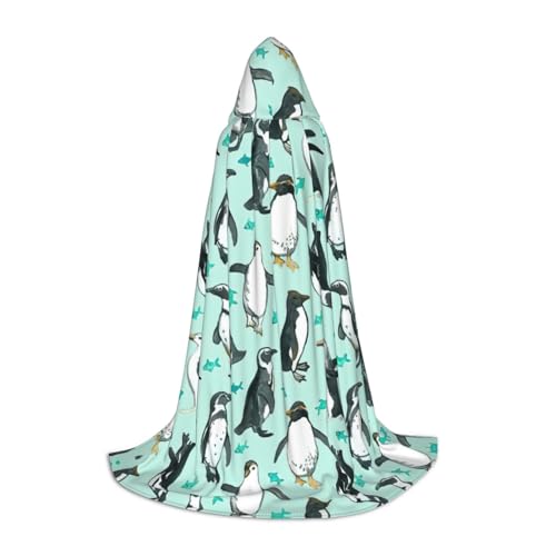 KLJnmbb Kapuzenumhang mit süßem Pinguin-Druck, für Erwachsene, Teenager, Kinder, verschiedene Zauberer-Umhang, RobeHalloween, Karneval, Cosplay KLJnmbb Kapuzenumhang mit süßem Pinguin-Druck, für Erwachsene, Teenager, Kinder, verschiedene Zauberer-Umhang, RobeHalloween, Karneval, Cosplay von KLJnmbb