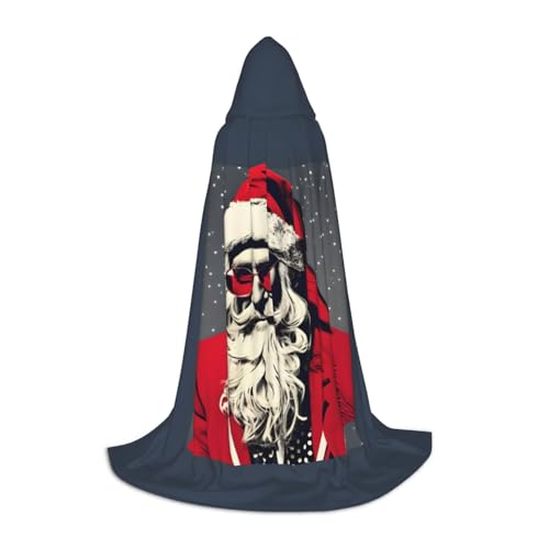KLJnmbb Kapuzenumhang mit süßem Weihnachtsmann-Druck, für Erwachsene, Teenager, Kinder, verschiedene Zauberer-Umhang, RobeHalloween, Karneval, Cosplay KLJnmbb Kapuzenumhang mit süßem Weihnachtsmann-Druck, für Erwachsene, Teenager, Kinder, verschiedene Zauberer-Umhang, RobeHalloween, Karneval, Cosplay von KLJnmbb