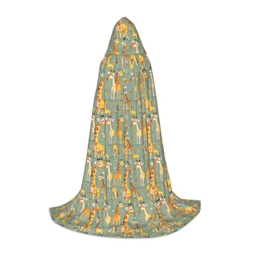 KLJnmbb Kapuzenumhang mit süßem wildem Cartoon-Giraffen-Druck, für Erwachsene, Teenager, Kinder, verschiedene Zauberer-Umhang, Robe, Halloween, Karneval, Cosplay KLJnmbb Kapuzenumhang mit süßem wildem Cartoon-Giraffen-Druck, für Erwachsene, Teenager, Kinder, verschiedene Zauberer-Umhang, Robe, Halloween, Karneval, Cosplay von KLJnmbb