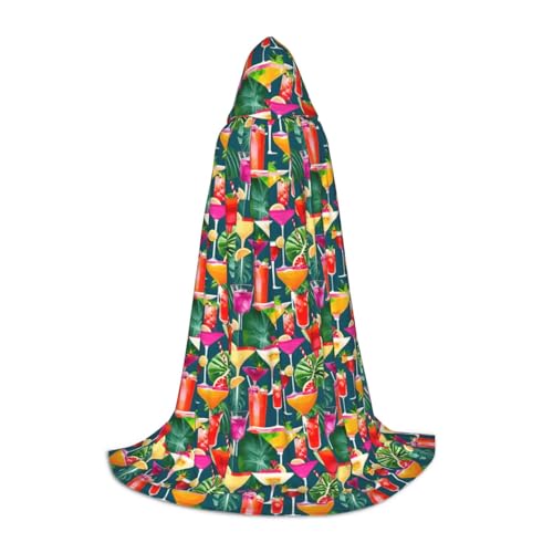 KLJnmbb Kapuzenumhang mit tropischem Cocktail-Druck, für Erwachsene, Teenager, Kinder, verschiedene Zauberer-Umhang, RobeHalloween, Karneval, Cosplay KLJnmbb Kapuzenumhang mit tropischem Cocktail-Druck, für Erwachsene, Teenager, Kinder, verschiedene Zauberer-Umhang, RobeHalloween, Karneval, Cosplay von KLJnmbb