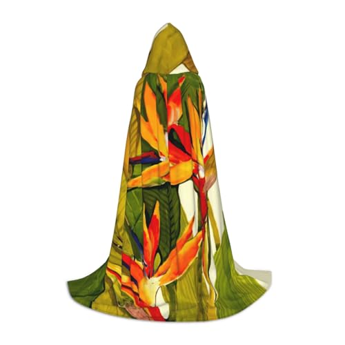 KLJnmbb Kapuzenumhang mit tropischem Paradiesvogel-Druck, für Erwachsene, Teenager, Kinder, verschiedene Zauberer, Umhang, Robe, Halloween, Karneval, Cosplay KLJnmbb Kapuzenumhang mit tropischem Paradiesvogel-Druck, für Erwachsene, Teenager, Kinder, verschiedene Zauberer, Umhang, Robe, Halloween, Karneval, Cosplay von KLJnmbb
