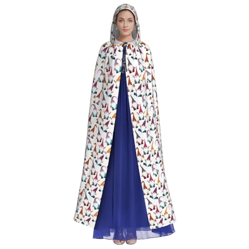 KLJnmbb Lustiger Weihnachtswichtel, bedruckt, Kapuzenumhang, Cosplay, Erwachsene, Halloween, Weihnachten, Karneval, Themenpartys, vielseitig einsetzbar von KLJnmbb
