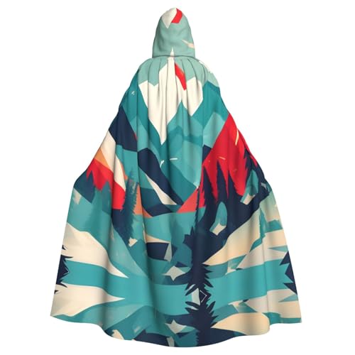 KLJnmbb Reise-Umhang mit Kapuze in voller Länge, Unisex, Cosplay-Kostüm für Erwachsene von KLJnmbb