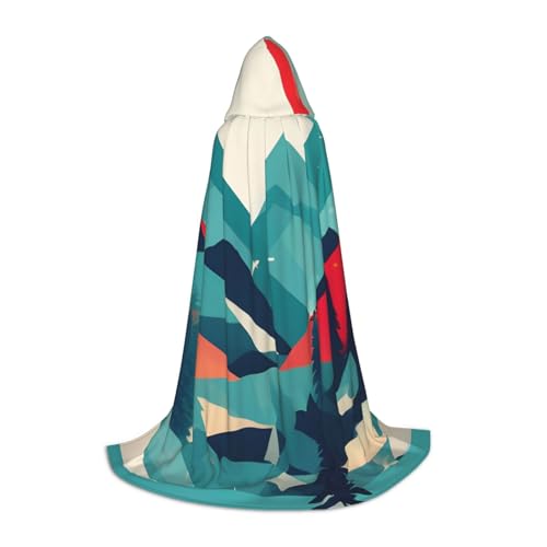 KLJnmbb Reiseumhang mit Kapuze, Motiv: Berglandschaft, Erwachsene, Teenager, Kinder, verschiedene Zauberer, Umhang, RobeHalloween, Karneval, Cosplay KLJnmbb Reiseumhang mit Kapuze, Motiv: Berglandschaft, Erwachsene, Teenager, Kinder, verschiedene Zauberer, Umhang, RobeHalloween, Karneval, Cosplay von KLJnmbb