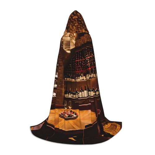 KLJnmbb Rotweinkeller-Umhang mit Kapuze, für Erwachsene, Teenager, Kinder, verschiedene Zauberer-Umhang, RobeHalloween, Karneval, Cosplay KLJnmbb Rotweinkeller-Umhang mit Kapuze, für Erwachsene, Teenager, Kinder, verschiedene Zauberer-Umhang, RobeHalloween, Karneval, Cosplay von KLJnmbb