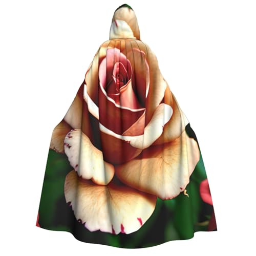 KLJnmbb Rustikaler Rosen-Blumendruck, Kapuzenumhang, Cosplay, Erwachsene, Halloween, Weihnachten, Karneval, Motto-Partys, vielseitig einsetzbar KLJnmbb Rustikaler Rosen-Blumendruck, Kapuzenumhang, Cosplay, Erwachsene, Halloween, Weihnachten, Karneval, Motto-Partys, vielseitig einsetzbar von KLJnmbb