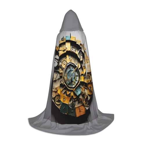 KLJnmbb Uhr Kunstdruck Kapuzenumhang Erwachsene Teenager Kinder Variety Zauberer Umhang RobeHalloween Karneval Cosplay KLJnmbb Uhr Kunstdruck Kapuzenumhang Erwachsene Teenager Kinder Variety Zauberer Umhang RobeHalloween Karneval Cosplay von KLJnmbb