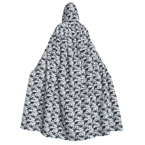 KLJnmbb Umhang mit Kapuze, Motiv: Killerwal, Cosplay, Erwachsene, Halloween, Weihnachten, Karneval, Motto-Partys, vielseitig einsetzbar KLJnmbb Umhang mit Kapuze, Motiv: Killerwal, Cosplay, Erwachsene, Halloween, Weihnachten, Karneval, Motto-Partys, vielseitig einsetzbar von KLJnmbb