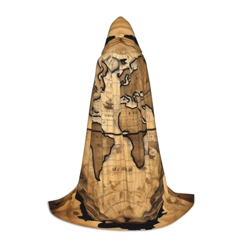 KLJnmbb Umhang mit Kapuze, Motiv: Weltkarte, Weltkugel, Erwachsene, Teenager, Kinder, verschiedene Zauberer, Umhang, Robe, Halloween, Karneval, Cosplay KLJnmbb Umhang mit Kapuze, Motiv: Weltkarte, Weltkugel, Erwachsene, Teenager, Kinder, verschiedene Zauberer, Umhang, Robe, Halloween, Karneval, Cosplay von KLJnmbb