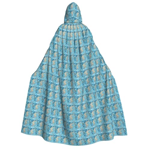 KLJnmbb Umhang mit Kapuze und Griechenland-Karten-Druck, Cosplay, Erwachsene, Halloween, Weihnachten, Karneval, Motto-Partys, vielseitig einsetzbar von KLJnmbb