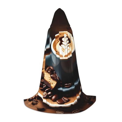 Kapuzenumhang mit köstlichem Kaffee-Aufdruck, für Erwachsene, Teenager, Kinder, verschiedene Zauberer-Umhang, RobeHalloween, Karneval, Cosplay Kapuzenumhang mit köstlichem Kaffee-Aufdruck, für Erwachsene, Teenager, Kinder, verschiedene Zauberer-Umhang, RobeHalloween, Karneval, Cosplay von KLJnmbb