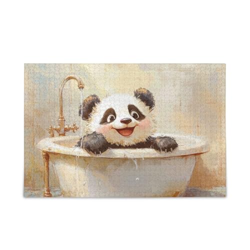 Beauty Panda Retro Badewanne Puzzles Holz Puzzle Lustige Gehirnspiele für Erwachsene 1000 Teile Beauty Panda Retro Badewanne Puzzles Holz Puzzle Lustige Gehirnspiele für Erwachsene 1000 Teile von KLL