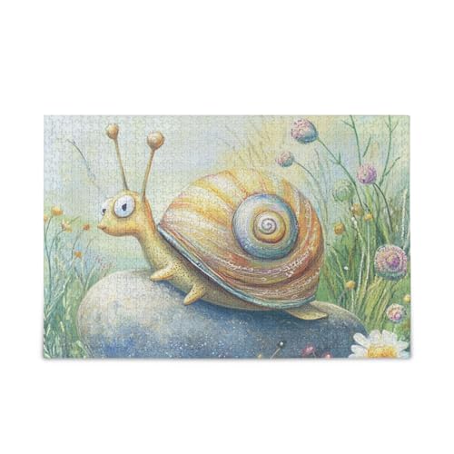 Blumenschnecke auf einem Felsen Puzzle Holzpuzzle Lustige Spiele für Teenager 1000 Teile Blumenschnecke auf einem Felsen Puzzle Holzpuzzle Lustige Spiele für Teenager 1000 Teile von KLL