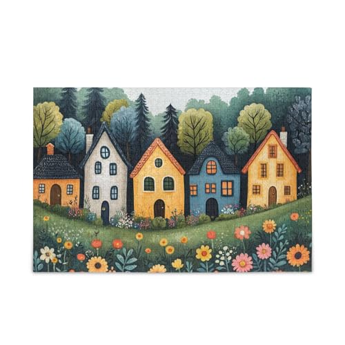 Charming Village Houses Gardens Puzzles Wooden Jigsaw Puzzles for Adults 1000 Pieces Charming Village Houses Gardens Puzzles Wooden Jigsaw Puzzles for Adults 1000 Pieces von KLL