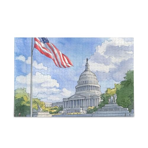 Flaggen Regierungsgebäude Puzzle Holzpuzzles Lustige Gehirnspiele für Erwachsene 1000 Teile Flaggen Regierungsgebäude Puzzle Holzpuzzles Lustige Gehirnspiele für Erwachsene 1000 Teile von KLL