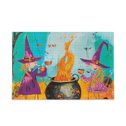 Halloween Hexenkessel Puzzle Holz Puzzle für Alter 1000 Teile Halloween Hexenkessel Puzzle Holz Puzzle für Alter 1000 Teile von KLL