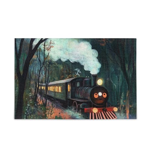 Holzpuzzle "Train Dark", personalisierbar, coole Denksportaufgaben für 1000 Teile Holzpuzzle "Train Dark", personalisierbar, coole Denksportaufgaben für 1000 Teile von KLL
