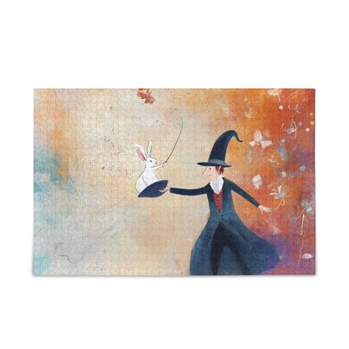 Magier Bunny Puzzle Holzpuzzles Lustige Gehirn-Teaser für Erwachsene 500 Teile Magier Bunny Puzzle Holzpuzzles Lustige Gehirn-Teaser für Erwachsene 500 Teile von KLL