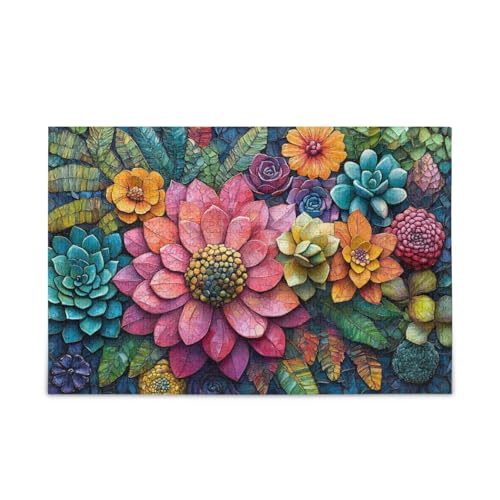 Malen mit natürlichen Blättern, Blumen, Holzpuzzles, lustige Denksportaufgaben für ältere Menschen, 1000 Teile Malen mit natürlichen Blättern, Blumen, Holzpuzzles, lustige Denksportaufgaben für ältere Menschen, 1000 Teile von KLL