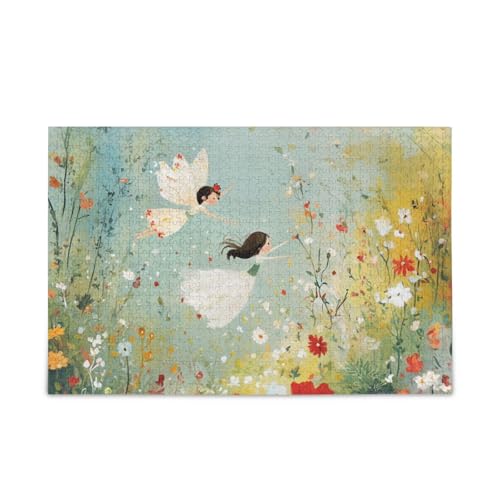 Niedliches Feen-Blumen-Garten-Puzzle, Holzpuzzle, schwierige Geschenke für Erwachsene, 1000 Teile Niedliches Feen-Blumen-Garten-Puzzle, Holzpuzzle, schwierige Geschenke für Erwachsene, 1000 Teile von KLL
