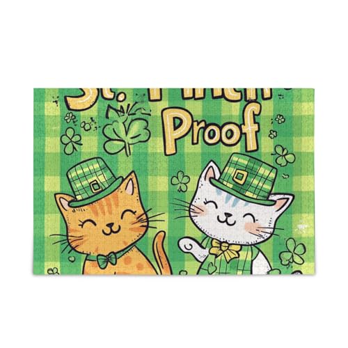 St Happy Cat Puzzle Wooden Jigsaw Puzzles Difficult Gifts for Aged 1000 Pieces von KLL