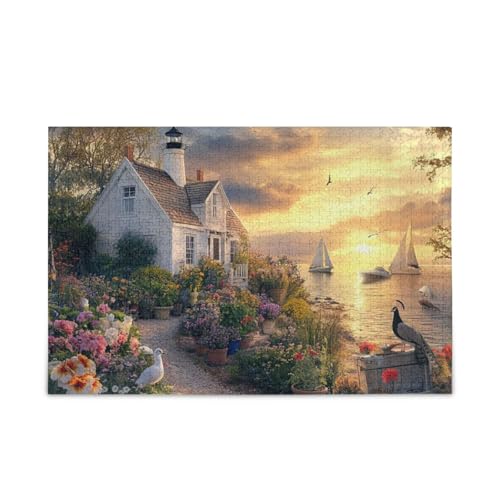 Sunset Seaside Haven Lighthouse Blooms Sailing Dreams Puzzle Wooden Jigsaw Puzzles Difficult Games for Adults 1000 Piece Sunset Seaside Haven Lighthouse Blooms Sailing Dreams Puzzle Wooden Jigsaw Puzzles Difficult Games for Adults 1000 Piece von KLL