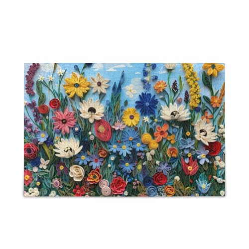Vivid Quilled Flower Garden Illustration Jigsaw Puzzles Wooden Jigsaw Puzzles Funny Gifts for Aged 1000 Pieces Vivid Quilled Flower Garden Illustration Jigsaw Puzzles Wooden Jigsaw Puzzles Funny Gifts for Aged 1000 Pieces von KLL