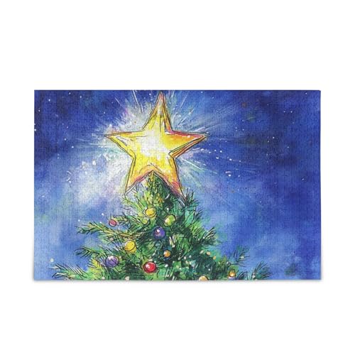 Weihnachtsbaum Stern Himmel Puzzle Holzpuzzles für Erwachsene 1000 Teile Weihnachtsbaum Stern Himmel Puzzle Holzpuzzles für Erwachsene 1000 Teile von KLL