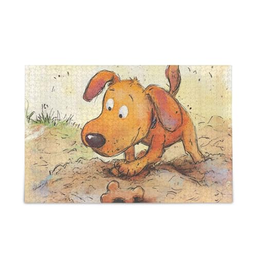 Yellow Dog Bones Sand Jigsaw Wooden Jigsaw Puzzles Cool Brain Games for Aged 1000 Pieces Yellow Dog Bones Sand Jigsaw Wooden Jigsaw Puzzles Cool Brain Games for Aged 1000 Pieces von KLL