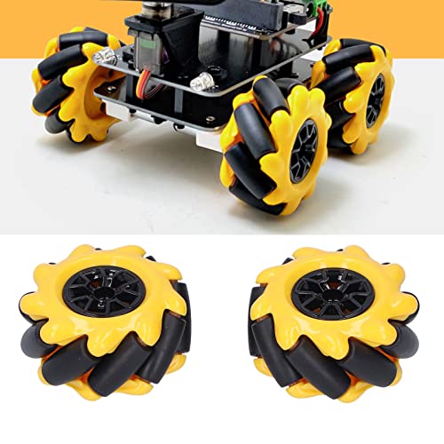 Klljrfw Mecanum Wheel, 48 -mm -Omni - Smart Roboter Car Teile Zubehör DIY -Spielzeugkomponenten kompatibel mit Bausteinen und für Motoren (1 Paar) von KLLJRFW