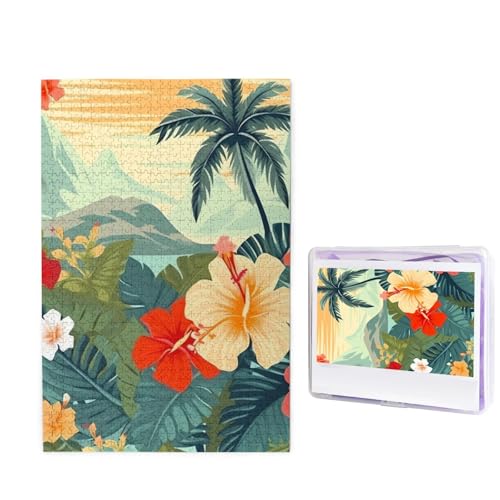 1000-teiliges Puzzle für Erwachsene, Holzpuzzle für den Sommer, Hawaii-Fotopuzzle, individuelles personalisiertes Bild, Puzzle für Erwachsene und Kinder, Familienspielabende, 50 x 49,5 cm Puzzle 1000-teiliges Puzzle für Erwachsene, Holzpuzzle für den Sommer, Hawaii-Fotopuzzle, individuelles personalisiertes Bild, Puzzle für Erwachsene und Kinder, Familienspielabende, 50 x 49,5 cm Puzzle von KLOPH