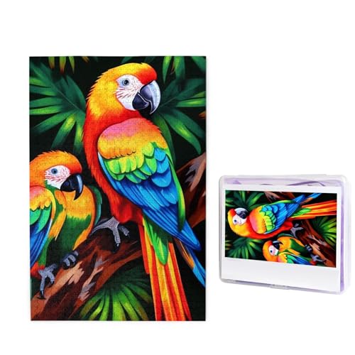 1000-teiliges Puzzle für Erwachsene, herausforderndes Holz-Puzzle, farbiges Papageien-Fotopuzzle, individuelles Bilderpuzzle für Erwachsene und Kinder, Familienspielabende, 50 x 49,5 cm Puzzle 1000-teiliges Puzzle für Erwachsene, herausforderndes Holz-Puzzle, farbiges Papageien-Fotopuzzle, individuelles Bilderpuzzle für Erwachsene und Kinder, Familienspielabende, 50 x 49,5 cm Puzzle von KLOPH