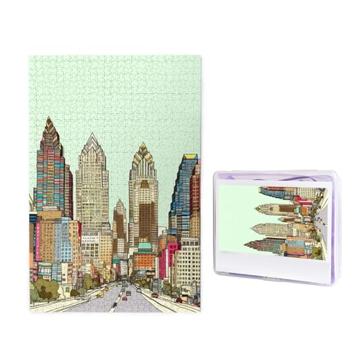 1000-teiliges Puzzle für Erwachsene, herausforderndes Holzpuzzle, Austin Texas, Fotopuzzle, individuelles Bilderpuzzle für Erwachsene und Kinder, Familienspielabende, 50 x 49,5 cm Puzzle 1000-teiliges Puzzle für Erwachsene, herausforderndes Holzpuzzle, Austin Texas, Fotopuzzle, individuelles Bilderpuzzle für Erwachsene und Kinder, Familienspielabende, 50 x 49,5 cm Puzzle von KLOPH
