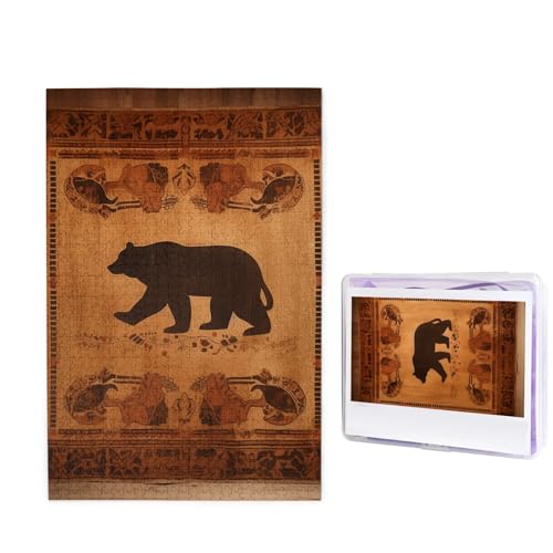 1000-teiliges Puzzle für Erwachsene, herausforderndes Holzpuzzle, Bär, Fotopuzzle, individuelles Bild, Puzzle für Erwachsene und Kinder, Familienspielabende, 50 x 49,5 cm Puzzle 1000-teiliges Puzzle für Erwachsene, herausforderndes Holzpuzzle, Bär, Fotopuzzle, individuelles Bild, Puzzle für Erwachsene und Kinder, Familienspielabende, 50 x 49,5 cm Puzzle von KLOPH