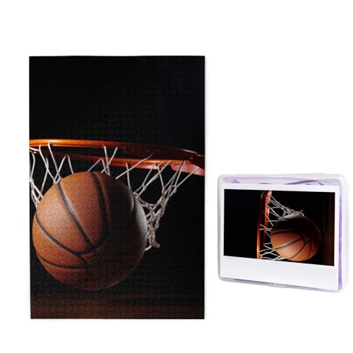1000-teiliges Puzzle für Erwachsene, herausforderndes Holzpuzzle, Basketball, Fotopuzzle, individuelles Bild, Puzzle für Erwachsene und Kinder, Familienspielabende, 50 x 49,5 cm Puzzle 1000-teiliges Puzzle für Erwachsene, herausforderndes Holzpuzzle, Basketball, Fotopuzzle, individuelles Bild, Puzzle für Erwachsene und Kinder, Familienspielabende, 50 x 49,5 cm Puzzle von KLOPH