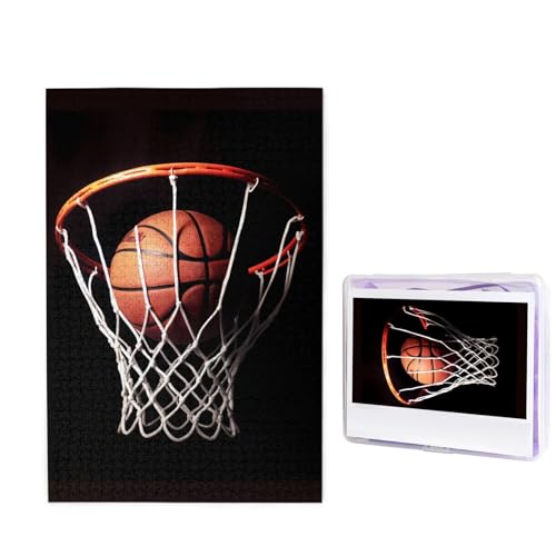 1000-teiliges Puzzle für Erwachsene, herausforderndes Holzpuzzle, Basketball, Fotopuzzle, individuelles Bild, Puzzle für Erwachsene und Kinder, Familienspielabende, 50 x 49,5 cm Puzzle 1000-teiliges Puzzle für Erwachsene, herausforderndes Holzpuzzle, Basketball, Fotopuzzle, individuelles Bild, Puzzle für Erwachsene und Kinder, Familienspielabende, 50 x 49,5 cm Puzzle von KLOPH