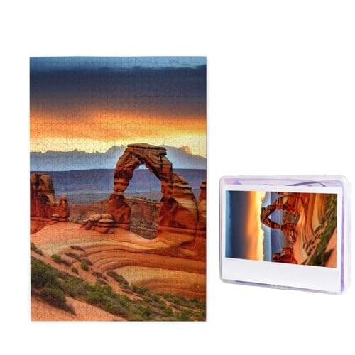 1000-teiliges Puzzle für Erwachsene, herausforderndes Holzpuzzle, Bögen, Nationalpark, Fotopuzzle, individuelles Bild, Puzzle für Erwachsene und Kinder, Familienspielabende, 50 x 49,5 cm Puzzle 1000-teiliges Puzzle für Erwachsene, herausforderndes Holzpuzzle, Bögen, Nationalpark, Fotopuzzle, individuelles Bild, Puzzle für Erwachsene und Kinder, Familienspielabende, 50 x 49,5 cm Puzzle von KLOPH