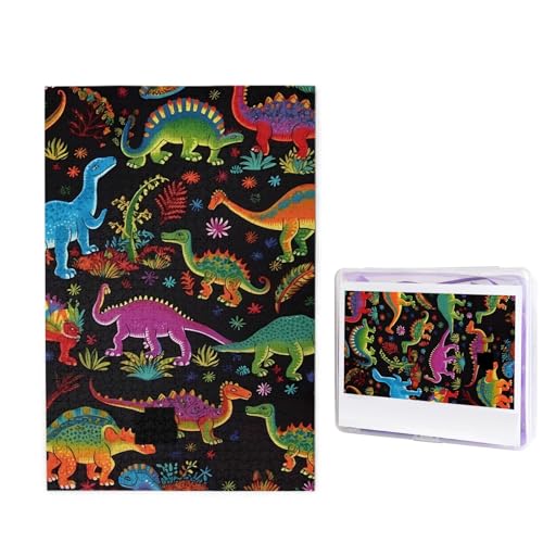 1000-teiliges Puzzle für Erwachsene, herausforderndes Holzpuzzle, Cartoon-Dinosaurier-Fotopuzzle, individuelles Bilderpuzzle für Erwachsene und Kinder, Familienspielabende, 50 x 49,5 cm Puzzle 1000-teiliges Puzzle für Erwachsene, herausforderndes Holzpuzzle, Cartoon-Dinosaurier-Fotopuzzle, individuelles Bilderpuzzle für Erwachsene und Kinder, Familienspielabende, 50 x 49,5 cm Puzzle von KLOPH