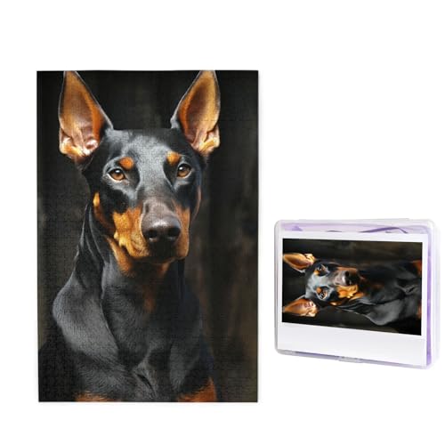 1000-teiliges Puzzle für Erwachsene, herausforderndes Holzpuzzle, Dobermann, Fotopuzzle, individuelles Bild, Puzzle für Erwachsene und Kinder, Familienspielabende, 50 x 49,5 cm Puzzle 1000-teiliges Puzzle für Erwachsene, herausforderndes Holzpuzzle, Dobermann, Fotopuzzle, individuelles Bild, Puzzle für Erwachsene und Kinder, Familienspielabende, 50 x 49,5 cm Puzzle von KLOPH