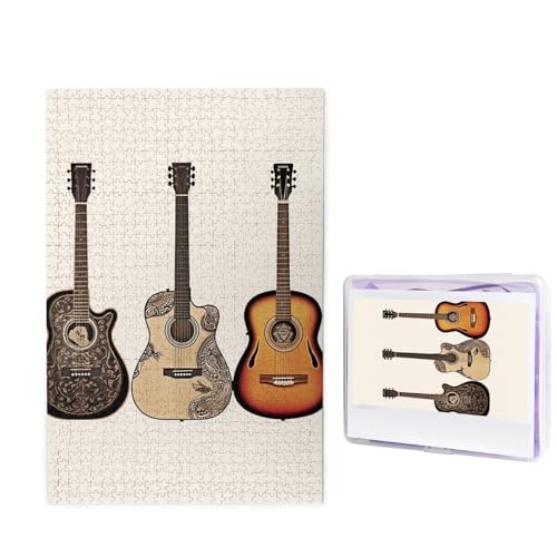 1000-teiliges Puzzle für Erwachsene, herausforderndes Holzpuzzle, Gitarre, Fotopuzzle, individuelles Bild, Puzzle für Erwachsene und Kinder, Familienspielabende, 50 x 49,5 cm Puzzle 1000-teiliges Puzzle für Erwachsene, herausforderndes Holzpuzzle, Gitarre, Fotopuzzle, individuelles Bild, Puzzle für Erwachsene und Kinder, Familienspielabende, 50 x 49,5 cm Puzzle von KLOPH