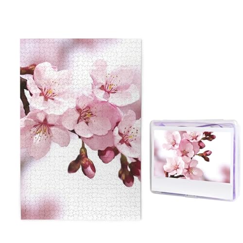1000-teiliges Puzzle für Erwachsene, herausforderndes Holzpuzzle, Kirschblüte, Fotopuzzle, individuelles personalisiertes Bilderpuzzle für Erwachsene und Kinder, Familienspielabende, 50 x 49,5 cm 1000-teiliges Puzzle für Erwachsene, herausforderndes Holzpuzzle, Kirschblüte, Fotopuzzle, individuelles personalisiertes Bilderpuzzle für Erwachsene und Kinder, Familienspielabende, 50 x 49,5 cm von KLOPH