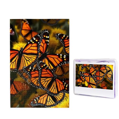 1000-teiliges Puzzle für Erwachsene, herausforderndes Holzpuzzle, Monarch-Schmetterlinge, Fotopuzzle, individuelles Bilderpuzzle für Erwachsene und Kinder, Familienspielabende, 50 x 49,5 cm Puzzle 1000-teiliges Puzzle für Erwachsene, herausforderndes Holzpuzzle, Monarch-Schmetterlinge, Fotopuzzle, individuelles Bilderpuzzle für Erwachsene und Kinder, Familienspielabende, 50 x 49,5 cm Puzzle von KLOPH