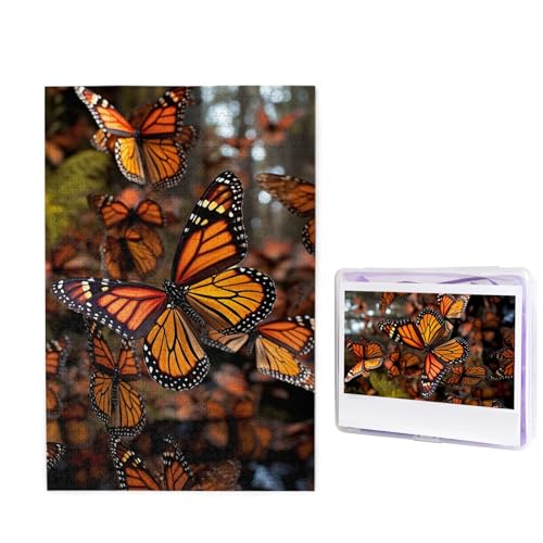 1000-teiliges Puzzle für Erwachsene, herausforderndes Holzpuzzle, Monarch-Schmetterlinge, Fotopuzzle, individuelles Bilderpuzzle für Erwachsene und Kinder, Familienspielabende, 50 x 49,5 cm Puzzle 1000-teiliges Puzzle für Erwachsene, herausforderndes Holzpuzzle, Monarch-Schmetterlinge, Fotopuzzle, individuelles Bilderpuzzle für Erwachsene und Kinder, Familienspielabende, 50 x 49,5 cm Puzzle von KLOPH