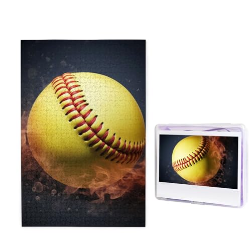 1000-teiliges Puzzle für Erwachsene, herausforderndes Holzpuzzle, Softball-Fotopuzzle, individuelles personalisiertes Bild, Puzzle für Erwachsene und Kinder, Familienspielabende, 50 x 49,5 cm Puzzle 1000-teiliges Puzzle für Erwachsene, herausforderndes Holzpuzzle, Softball-Fotopuzzle, individuelles personalisiertes Bild, Puzzle für Erwachsene und Kinder, Familienspielabende, 50 x 49,5 cm Puzzle von KLOPH